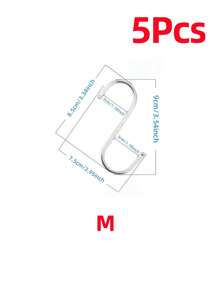 5pcs S-shaped Hook - Silver - View 9