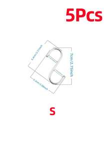 5pcs S-shaped Hook - Silver - View 10