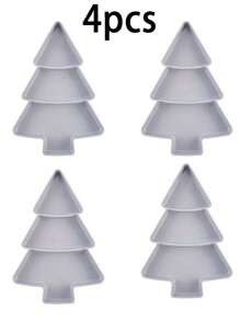 1/2/4pcs圣诞树托盘，糖果盘，水果盘，圣诞树拼盘，分隔水果盘，家用塑料水果盘，便携式小吃托盘，客厅卡通小吃坚果托盘，坚果盘，下午茶托盘，糖果小吃沙拉甜点坚果盘，可用作糖果拼盘，饼干盘，水果盘，坚果盘，圣诞小吃托盘，糕点托盘，适用于餐厅，聚会，厨房，家庭，办公室，派对，圣诞装饰，节日展示和圣诞礼物的理想选择居家装饰 - 彩色 - 查看 14