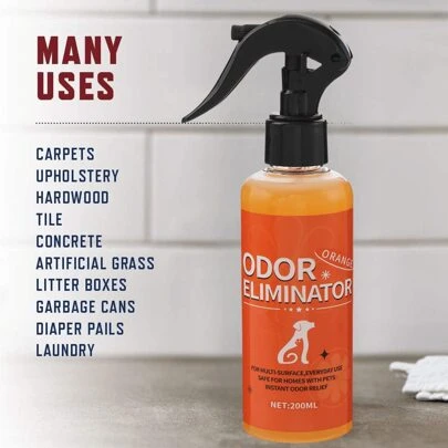 去除强烈气味的污渍和异味剂、家用宠物酶除臭剂、猫狗尿地毯污渍去除剂、酶猫尿清除剂、地毯清洁喷雾