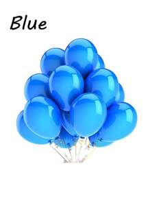 10 piezas de globos de látex brillantes de 12 pulgadas de colores para decoración de fiestas de cumpleaños y bodas, globos inflables coloridos - Multicolor - Ver 3