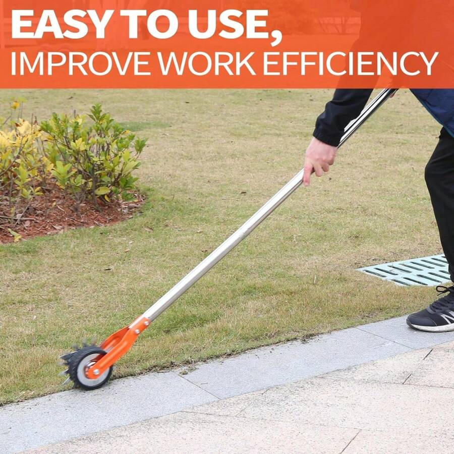 EdgerLawnTool Manual Lawn Edger, 67 Inch Sidewalk Edger For Yard