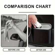 Thùng rác ô tô, Thùng rác mini treo cốp xe di động có 4 cuộn Túi đựng rác dùng một lần cho ô tô, gia đình, văn phòng - Một cỡ - Xem 4