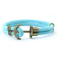 51Luckind 复古锚手链男士青铜朋克手链户外生存手链送男士礼物双绳手链 - 船錨手鍊 - 查看 14