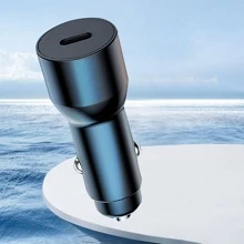  USB C Car Charger Adapter Fast Charge Cigarette Lighter USB Charger Smallest Flush Fit Car Charger USB C - Black - View 5