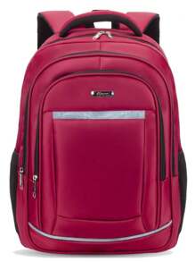 School Backpack Notebook Waterproof Executive Adult Men Women Sturdy Bag - Red - View 1