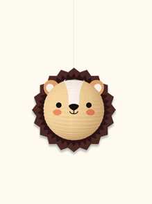 3 piezas de linternas de papel con diseños de animales de dibujos animados, linternas colgantes de papel con tigre, león y oso de la selva para fiestas de cumpleaños, decoración de baby shower, Navidad