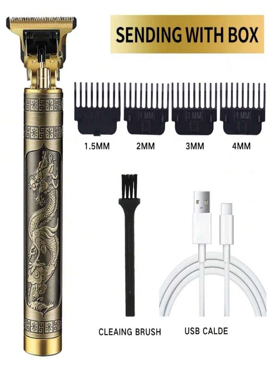 Professional Electric Random Designer Hair Clipper - 金色 - 查看 1