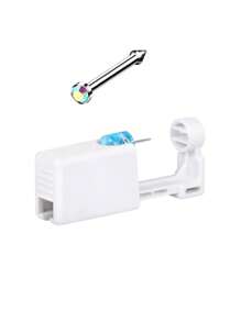 CIZME 1PC Disposable Piercing Unit For Nose Studs Piercing Gun Piercer Tool Machine Body Piercing Jewelry, Nose Piercing Kit, Disposable Piercing Unit For Self Nose Piercing Gun, Nose Stud Tool,Nose Piercing Kit, Self Nose Piercing Gun, Disposable Nose Percinging Kit With Nose Rings Stud Nose Piercings Gun Kit Tool - Piercing Gun - View 10