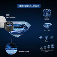 1 pieza Moissanita premium de fantasía asimétrica azul VVS de alta calidad, piedra preciosa suelta para montaje de joyas de pendientes