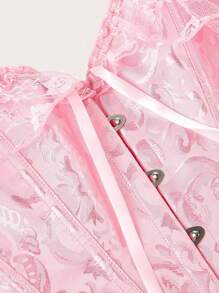 1 件女士紧身胸衣塑身器，宫廷风格女士紧身胸衣腰带配饰女士礼服西部牛仔女牛仔乡村装复古粉色腰带女士紧身胸衣腰带，腰部训练器腰部塑形，瘦腰收腹