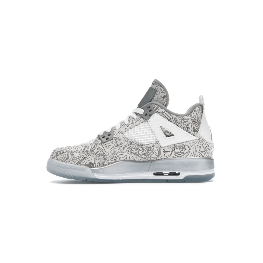 Air Jordan 4 Retro Laser (Gs) - trắng - Xem 1