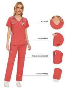 护士服女装工作服套装幼儿园儿童游乐场工作服舒适套装制服