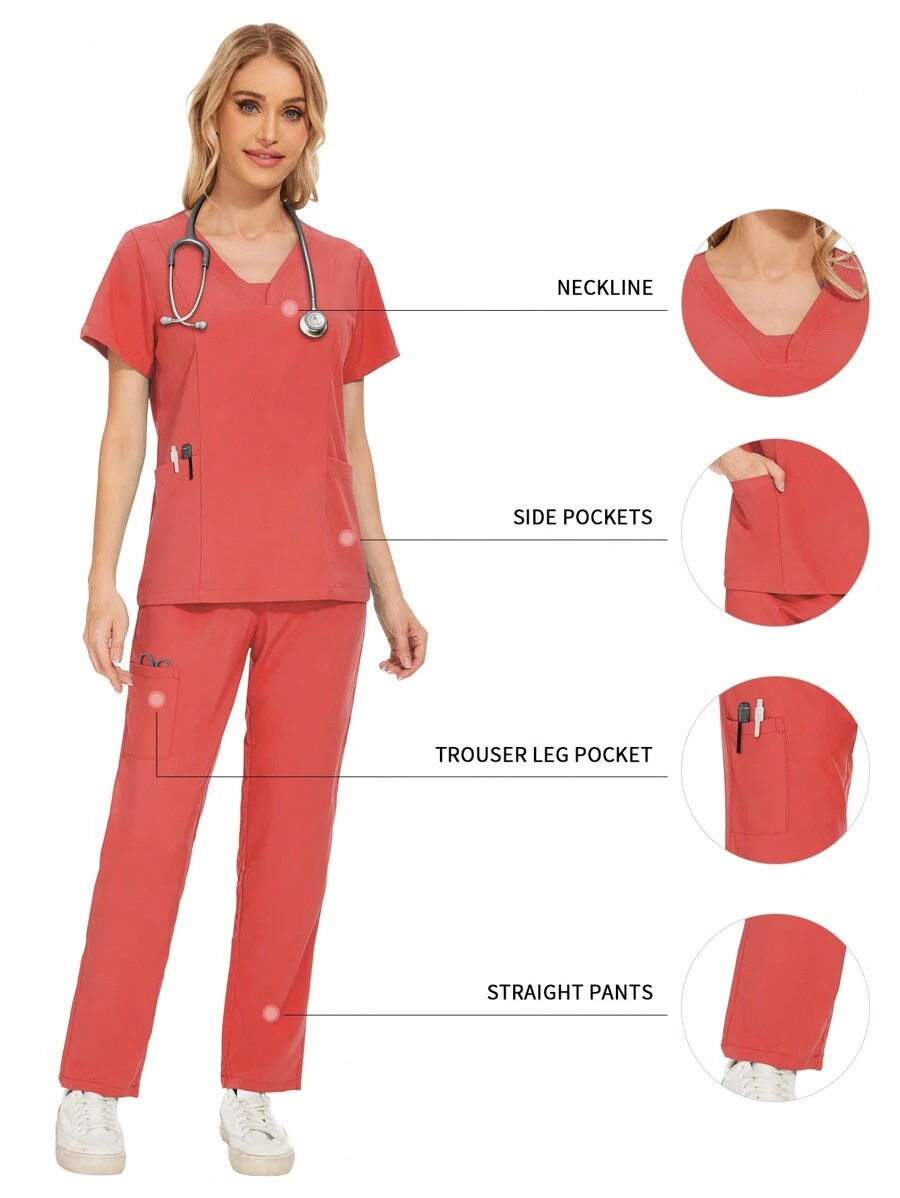 护士服女装工作服套装幼儿园儿童游乐场工作服舒适套装制服