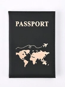 1 Vỏ Hộ Chiếu Sáng Tạo Có Ngăn Đựng Vé Máy Bay, Ví Hộ Chiếu Thời Trang, Thích Hợp Để Bảo Vệ Hộ Chiếu Du Lịch Kỳ Nghỉ - Nhiều màu - Xem 3