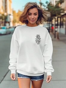 Chinese Dragon Sweatshirt GOLA 1175 Fluxo FX - 白色 - 查看 3