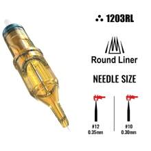 YILONG 10PCS Tattoo Needle Yellow Dragonfly1 Individually Packaged Professional Grade Sterilized Tattoo Ink Cartridge Needle Eyebrow Tattoo Needles - Yellow - View 20