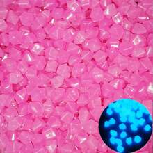 200pcs 0.39-0.59in Glow In The Dark Stones, Vase Filler, Luminous Rocks, Aquarium Fish Tank Decorative Stones, Fake Jewel Plastic Gems Powered By Light Or Solar, Colorful Pebbles, Decorative Rocks, Flower Pot Fillers - Multicolor - View 12