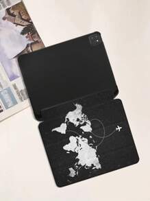 夏季彩绘保护壳适用于 iPad Pro，三折保护套适用于带铅笔槽的 iPad Air 5/4/3，2022 平板电脑保护套适用于 iPad 9/10 代 10.9 英寸，极简设计硅胶保护壳适用于 iPad Mini 6 - 彩色 - 查看 3