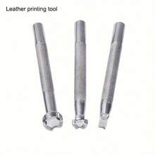 Leather Stamps, 3 Packs Professional Leather Stamping Tools For Leather Craft Working - Silver - View 8