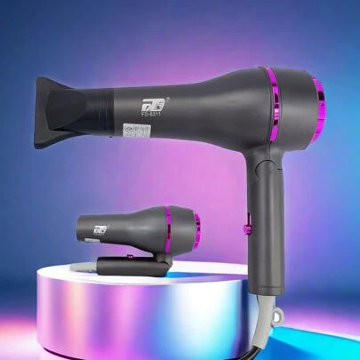 Secadora Profesional para Cabello de alta potencia Plegable con Aire Caliente y Frío