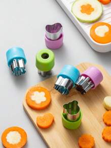9 piezas Cortador de verdura con corazón & en forma de estrella - Multicolor - Ver 6