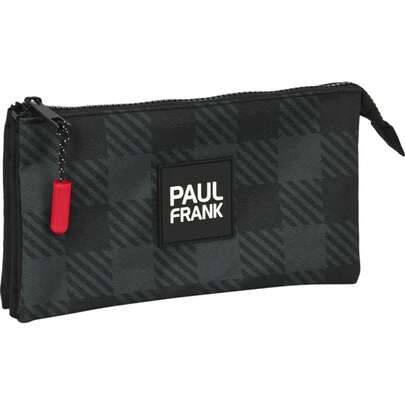 Paul Frank Industries PAUL FRANK "CAMPERS" TRIPLE TOOLCASE - Spacious And Practical Carrying Case - Versatile For Every Day - Modern And Elegant Design