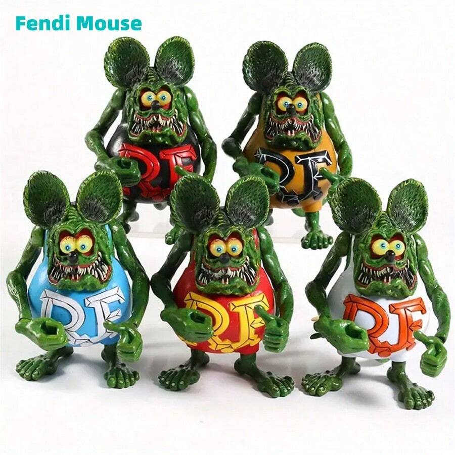 疯狂老鼠芬克 吃油老鼠 经典收藏版 手办 办公模型 摆件 - E款 - 查看 1