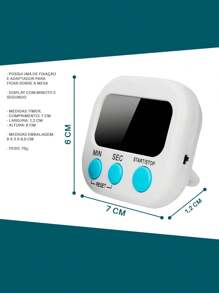 Digital Sound Alarm Timer Stopwatch Kitchen Timer - 白色 - 查看 3