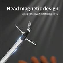 10pcs Slotted & Phillips Head Screwdriver Set, Extra Long Shaft & Magnetic Tip, Industrial Grade - Orange - View 4