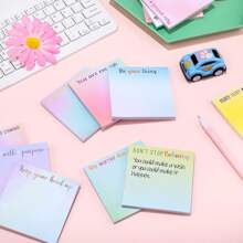 1pc Inspirational Note Pad 3 X 3 Inches, A Fun And Inspirational Notebook For Teachers, Nurses, Colleagues, And Work And Study Supplies As A Positive Gift (Random Color) - Random Color (1pc) - View 4