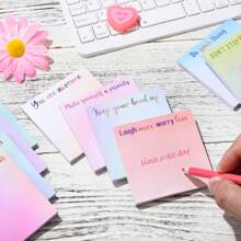 1pc Inspirational Note Pad 3 X 3 Inches, A Fun And Inspirational Notebook For Teachers, Nurses, Colleagues, And Work And Study Supplies As A Positive Gift (Random Color) - Random Color (1pc) - View 5