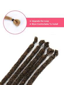 24 Inch Braided Hair Extensions 5 Strands Fine 0.6cm Synthetic Handmade Reggae Hairstyle Hip Hop Soft Braided Hair Extensions - Multicolor - View 4