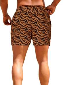 Men Slim Fit Swim Shorts Swim Trunks 7 Inch Quick Dry Men Bathing Suits With Mesh Lining - Multicolor - View 3