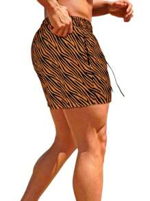 Men Slim Fit Swim Shorts Swim Trunks 7 Inch Quick Dry Men Bathing Suits With Mesh Lining - Multicolor - View 2