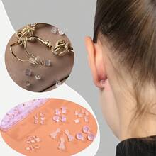 Nút tai an toàn không gây dị ứng, Nút tai silicon đa năng với nhiều mặt sau bông tai kết hợp khác nhau, Quà tặng sinh nhật - Trong sáng - Xem 8