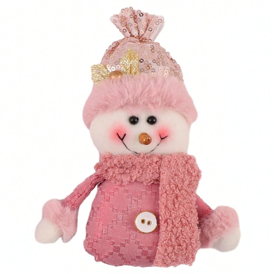 1 件新千年粉红系列圣诞树吊坠、雪人装饰装饰、风景挂饰、房间装饰、美学卧室装饰、家居装饰 - 粉紅色 - 查看 1