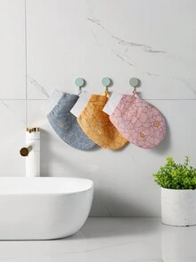 Printed Low Pain Exfoliating Gloves Body Scrub Dead Skin Remover Exfoliating Mitts - Multicolor - View 2