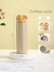 1 bình nước cách nhiệt chân không Bounce bằng thép không gỉ, cốc đựng ống hút di động ngoài trời, thiết kế đơn giản cho ngày tựu trường - Nhiều màu - Xem 16