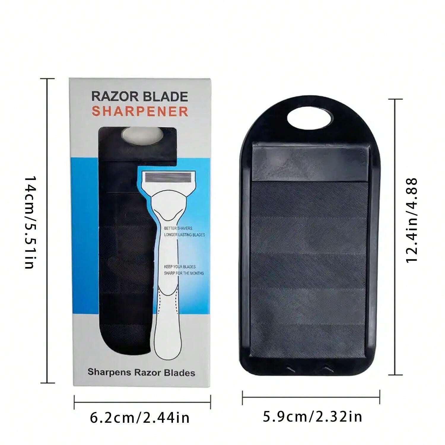 Men's Razor Blade Sharpener & Cleaner, Rubber Razor Blade Slide ...