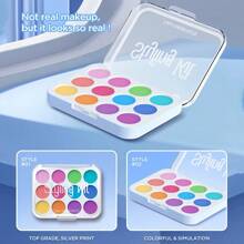 Girls Makeup Set Pretend House Fashion Makeup Toy Princess Jewelry Set Simulation Makeup Eye Shadow Lipstick With Storage Box Children's Holiday Gift Not Real Makeup - Blue - View 8