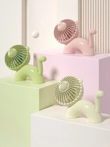 Bubble Cat Desktop Fan, Portable Mini Cartoon Cute Electric Fan, USB Powered Quiet High Airflow - Multicolor - View 8