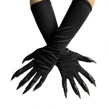 1pc Halloween Extra Long Finger Demon Claw Gloves, Performance Prop - Multicolor - View 5