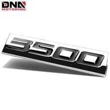 Metal Grill Trunk Emblem Decal Logo Trim Badge Polished Lettering 3500 Black