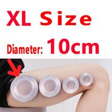 1/4pcs Silicone Cupping,Massage Cup, Silicone Massage Body Cup, Chinese Vacuum Massaging Cupping Cup Massage Device - Clear - View 12