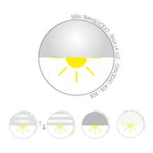 Ecommerc3 定制半透明百叶窗尺寸 120x175 - 卷帘易于安装面料尺寸 117x170 - 紫色 - 查看 2