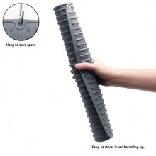 2pcs Extra Large 24 X 18 Silicone Dish Drying Mat - Flexible, Heat Resistant, Non-Slip, Easy Clean, Dish Draining, Sink, Counter Top, Glassware - Light Grey - View 2