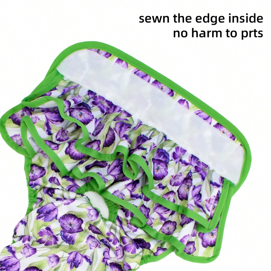 5 Packs Female Dogs Diapers Belly Bands Washable Reusable Female Skirt