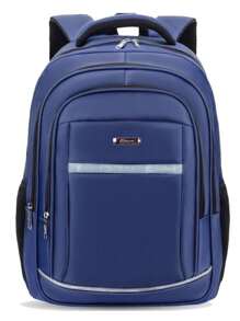 School Backpack Notebook Waterproof Executive Adult Men Women Sturdy Bag - Blue - View 1
