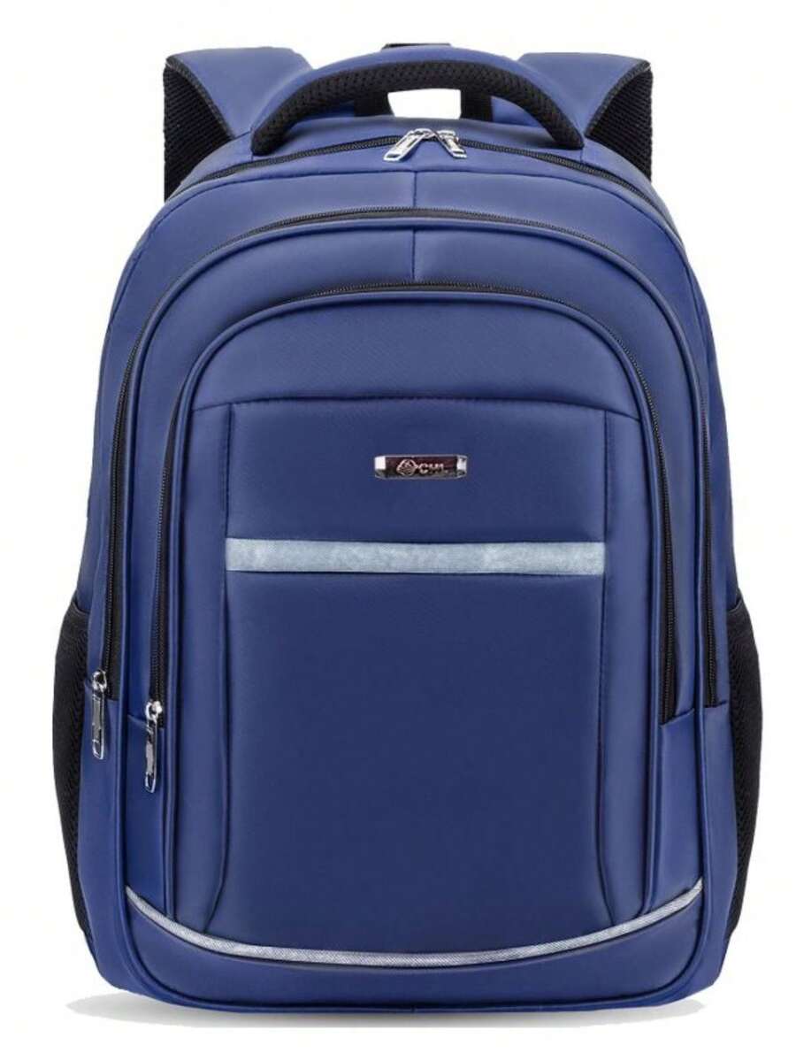 School Backpack Notebook Waterproof Executive Adult Men Women Sturdy Bag - Blue - View 1